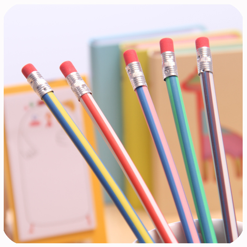 Learning Office Supplies Writing Drawing Pencils Colorful Soft Pencil for Promotions