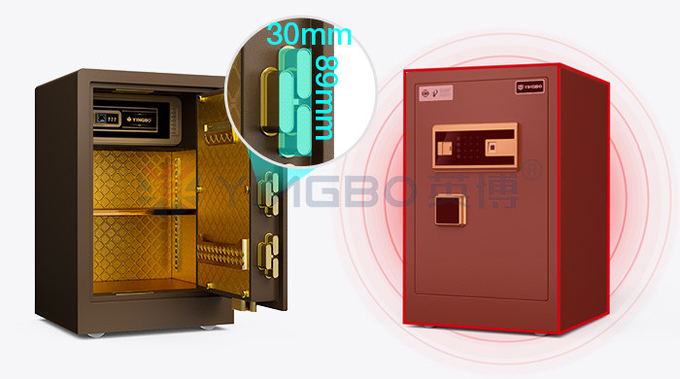 Solid Steel Home Safe Box digital fingerprint lock H600mm