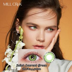 Quality Daily Colored Prescription 14.5 Mm Contact Lenses Saint Laurent Green Pink Purple Brown wholesale