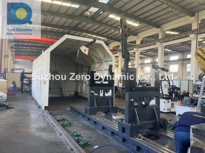 High Precision 20 Ton Wind Turbine Rotor Dynamic Balancing Machine