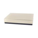 Elegant Gold Striped 9x13 Kraft Shirt Gift Box Two Piece