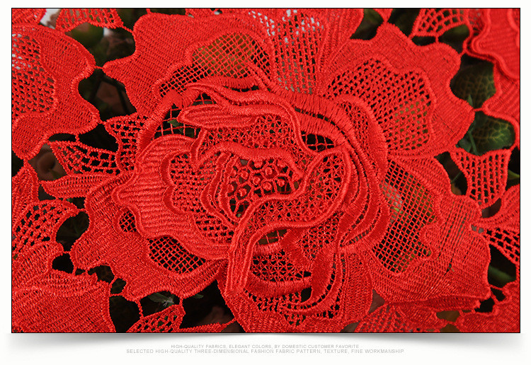 2018 Summer Newest Style chemical Embroidery Fabric 140cm wide for wedding dress