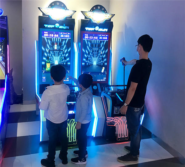Quickshot Video Target Shooting Game Machine Top Gun Arcade Shooting Gun Game Machine