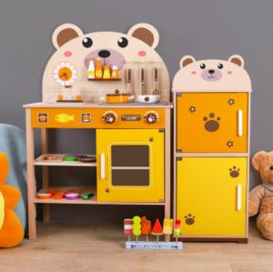 Quality Simulated Home Wooden Toy Set Stove Children Cooking High Safety wholesale