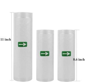 Quality Refrigerators Vacuum Rolls PE Nylon Plastic Vacuum Sealer Bags 11&quot;X25' Ft wholesale