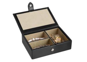 Quality Luxury Leather Jewelry Box Cardboard + Leather + Velvet Screen Printing Surface Finish wholesale