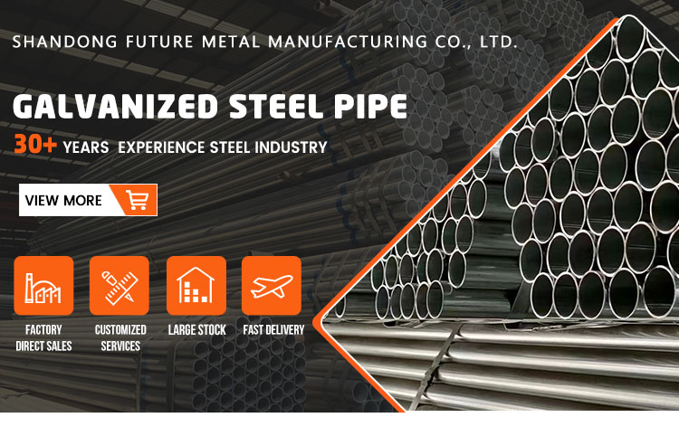 Round Galvanized Steel Conduit Pipe , MS Iron Pipe For Pre Hollow Section ASTM Standard