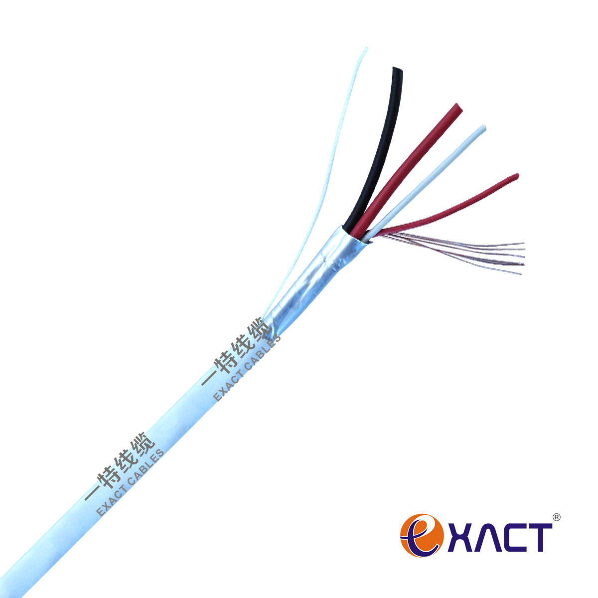 Italy Market Bare Copper Wire Shielded Alarm Cable 2/4/6/8/10/12/14/16/18/20 Cores