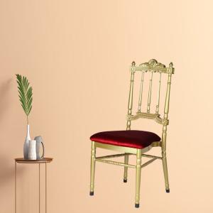 Quality Powder Coating Gold Chiavari Chairs For Weddings Soft Seat Fabric Foam wholesale