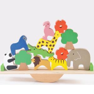 Quality 16CM Cute Educational Wooden Blocks Toys Wooden Building Blocks Set wholesale