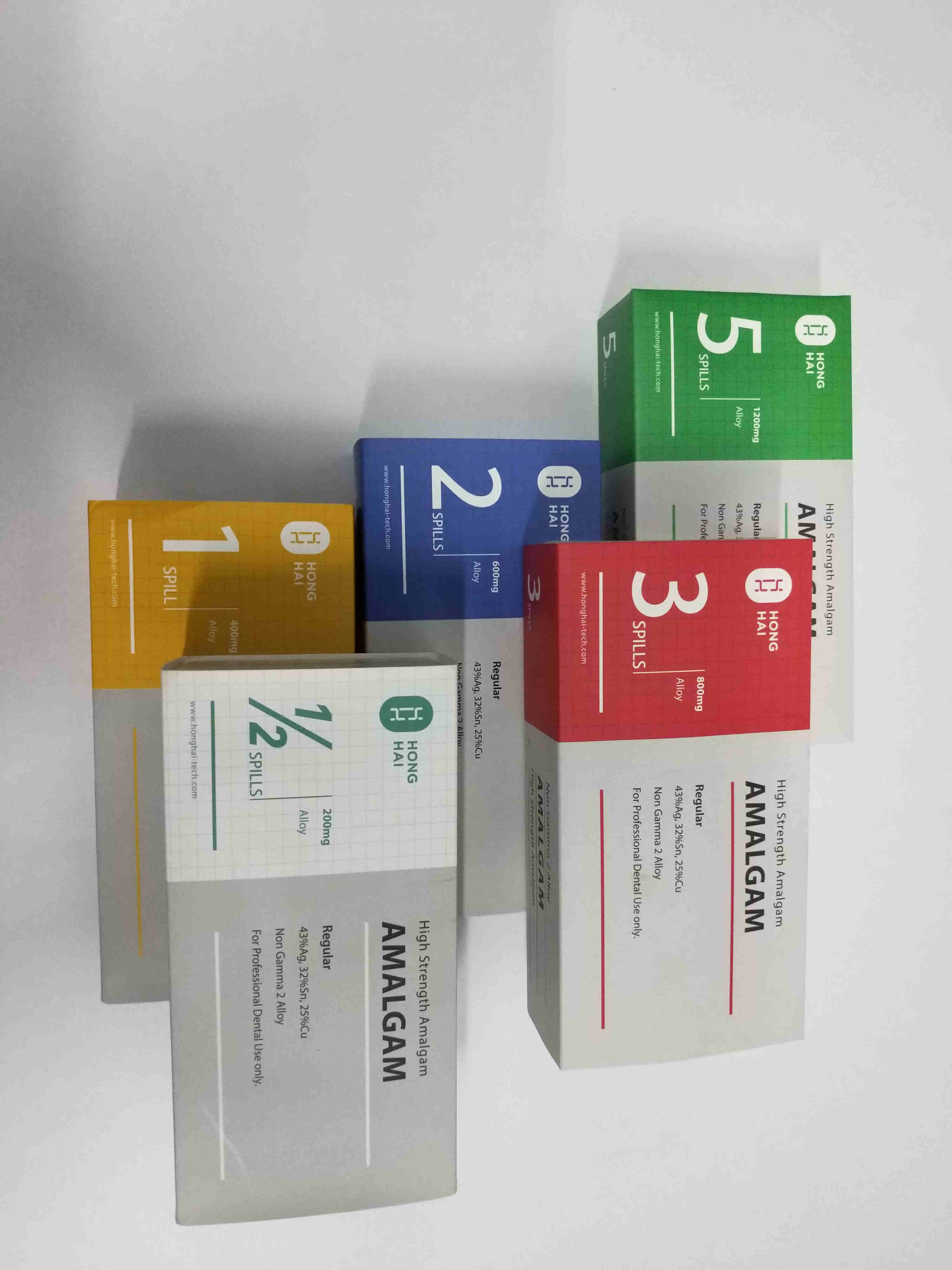 High Strength Dental Amalgam Capsule Spills 2 600mg Blue Color For Dentistry