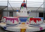 Indoor / Outdoor Teacup Amusement Ride , Popular Mini Amusement Rides