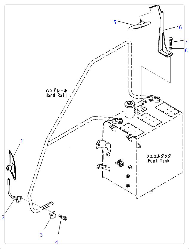 20Y-54-74270 20Y5474270 Support Excavator Spare Parts Fit KOMATSU HB205 HB215 PC130