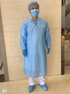 Quality Long Sleeves Protective Disposable Surgical Gowns , Non Woven Surgical Gown wholesale
