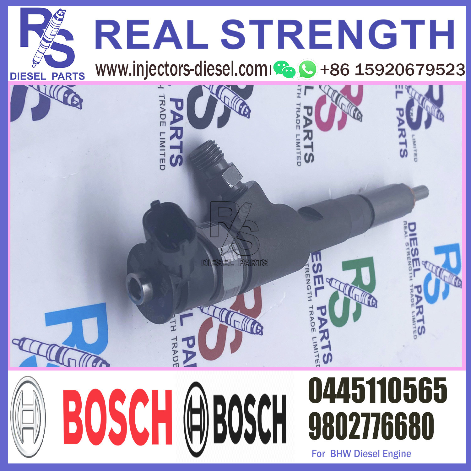 Common Rail Injector Common Rail Valve Assembly and Common Rail Nozzle0445110536 0445110547 0445110565