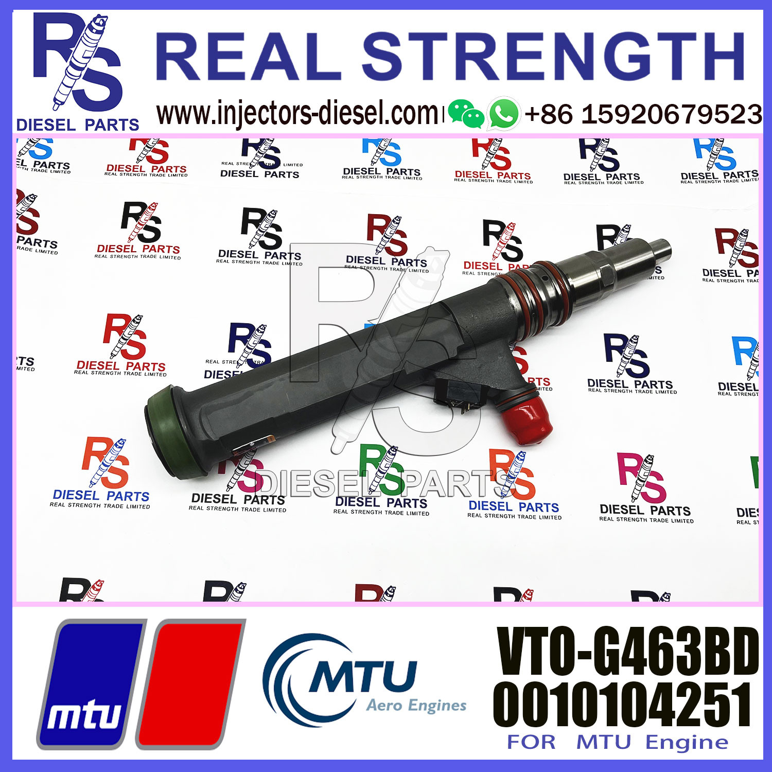 Wholesale diesel fuel injector X52407500053 X52407500021 52400017 1820407 for G463BD for VTO-G463BD more models in good