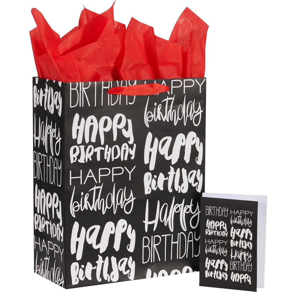 Custom Color Accepted Paper Shopping Bag With Ribbon Handle For Luxury Birthday Gift