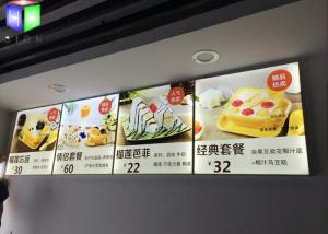 Quality Aluminum Indoor LED Menu Board Lightbox Energy Saving Two Years Warranty wholesale