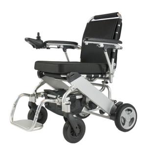 Quality 6km/h Aluminum Handicapped Foldable Power Wheelchair ISO13485 wholesale