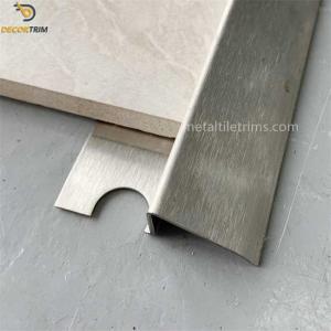 Quality SS316 Stainless Steel Transition Strip , 12mm Flooring Edging Trim wholesale
