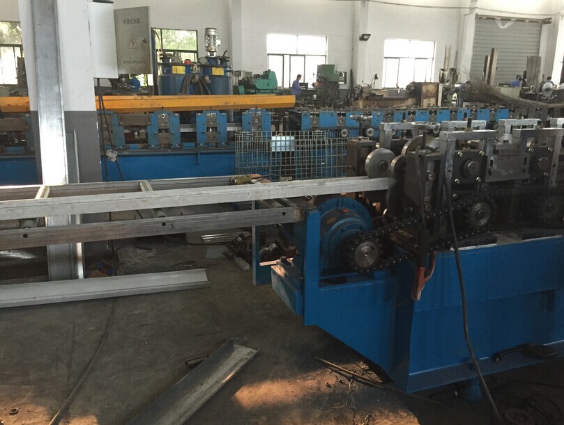 Galvanized Steel Curtain Fire Damper Frame Flange Roll Forming Machine Production Line Speed 6-10m/min