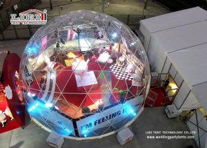 Quality Transparent Geodestic Tent Event Outdoor Party Tents For Carnival with 16m Diameter wholesale