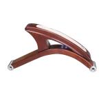 Office Home Wooden Chair Armrest Reddish Brown Solid Wood Chair Arm