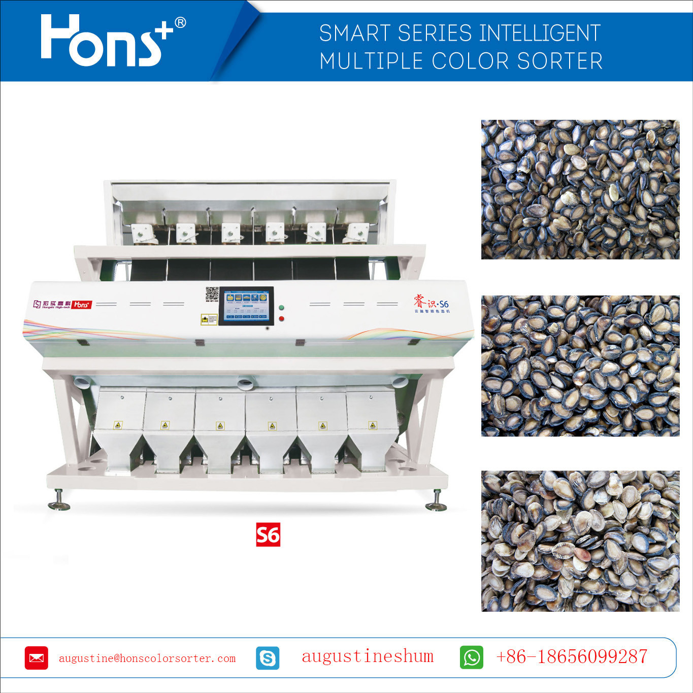 High quality Watermelon Seeds Color Sorter Seeds Sorting Machine
