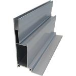 White Electrophoresis Aluminium Alloy Extrusion Silver Window Profiles Smooth