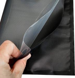Quality Plastic Seafood Clear Front Black Vacuum Seal Bags Pouch BPA Free Foodsaver wholesale
