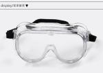 Custom Logo Construction Safety Eye Protection Goggles PVC / PC Material