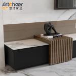 Customized Living Room Furniture Traditional TV Stands with Sintered Stone Table