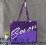 Travel Shopping Shoulder Bags, TPU, PVC, EVA, Soft Handle Women Transparent