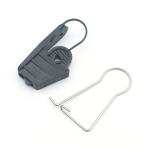 Black Fiber Optic Drop Wire Cable Retractor by Tensor Telmex for Telecom
