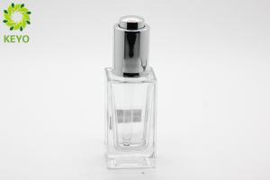 Quality Heat Resistant Glass Liquid Foundation Packaging Bottle 30ml With Press Dropper wholesale