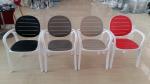 new style modern outdoor plastic dining arm chair furniture