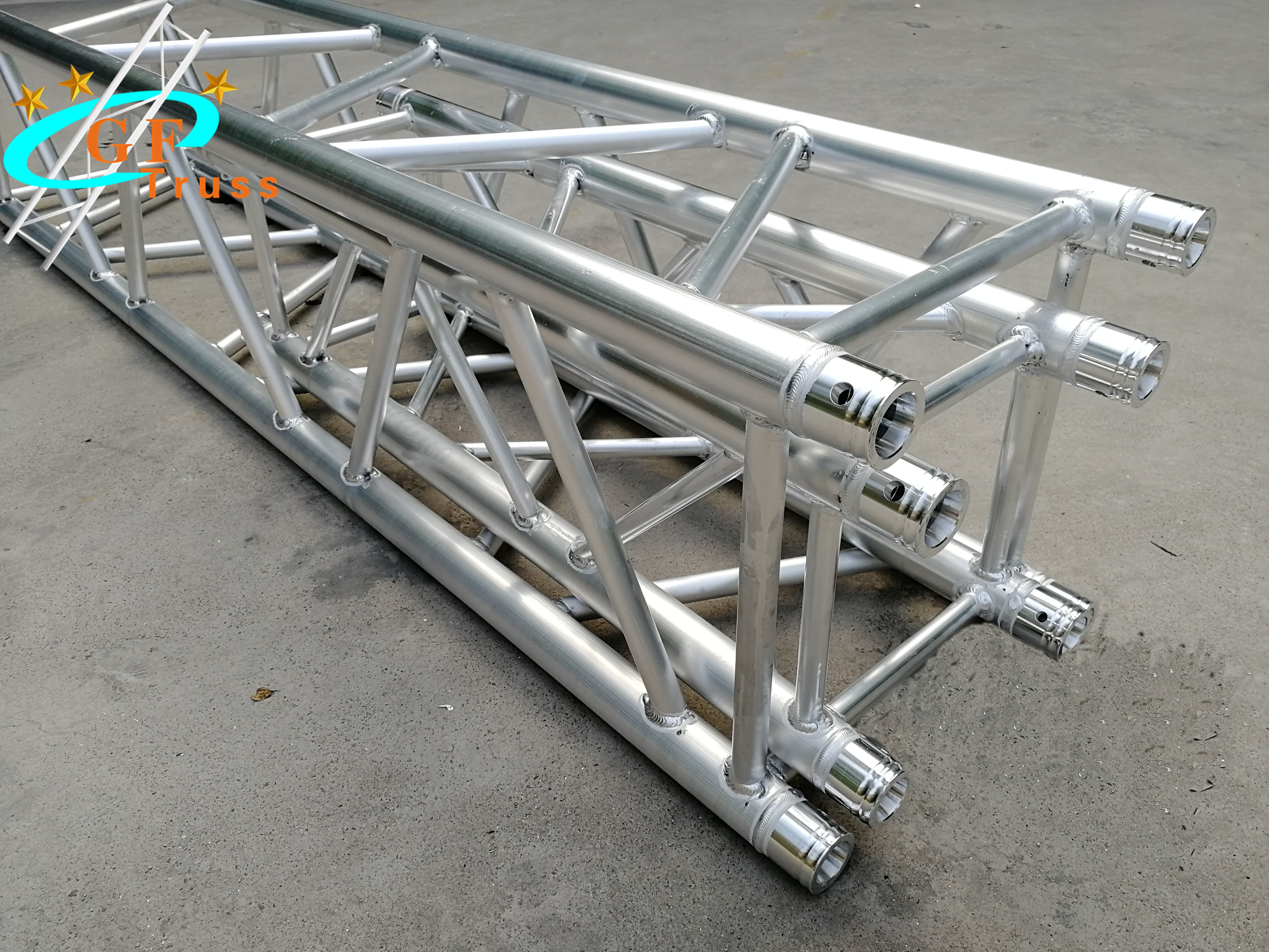 Silver Aluminum Spigot Truss 15x8m Meter Lighting Truss Stand Structure