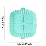 Air Fryer Silicone Pot Food Grade Safety Air Fryer Oven Accessories Square Easy