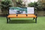 Wooden Customized Outdoor Furniture Bench For Advertisement OEM ODM