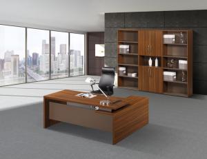 Quality MDF Painting Modern Wood Desk , Office Desk Furniture Environmental Friendly wholesale