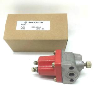 Quality 3035344 Flameout Solenoid Valve Excavator Electric Parts Stop Solenoid 24V wholesale