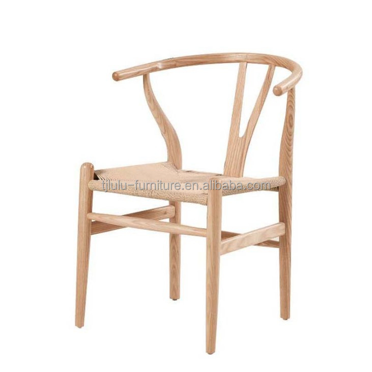 Hotel Modern PU Leather Solid Wood Dining Chair with NO Folding and Modern Horn Design