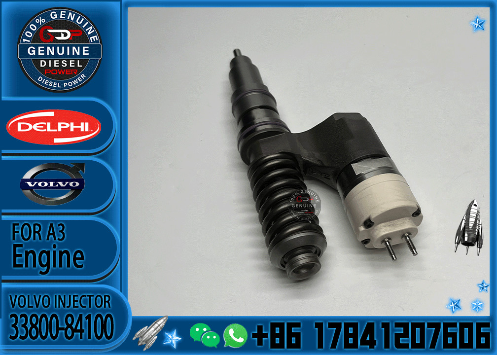 Common rail fuel injector 33800-84100 3964820 BEBE4B10101 8113092 EX631011 RG33966 33800-84001