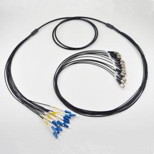 Quality Outdoor Tactical Armored Fiber Optic Patch Cord 12 Cores LC/UPC To ST/UPC Single Mode 12Fiber wholesale