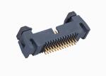 Straight Shrouded Pin Header Connector Dual Row Short Latch 2.54mm 20 Pin