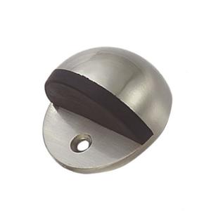Quality zinc alloy circle floor Door Stop Holder Door Accessories Floor Mounted half moon door stop wholesale