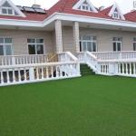 Pu Back Pet Friendly Fake Lawn / Artificial Leisure Grass High Performance