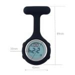 Nurse Watch Silicone Digital Nurse Watches Brooch Lapel Printed Rubber Sleeves