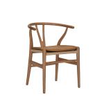 PU Leather Brown Tomile Wishbone Chair Cushion / Wishbone Chair Seat Cover