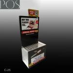 Plastic counter top display for stationary